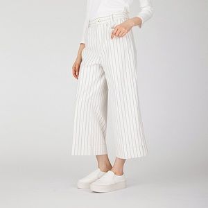 Ivory Striped Culottes